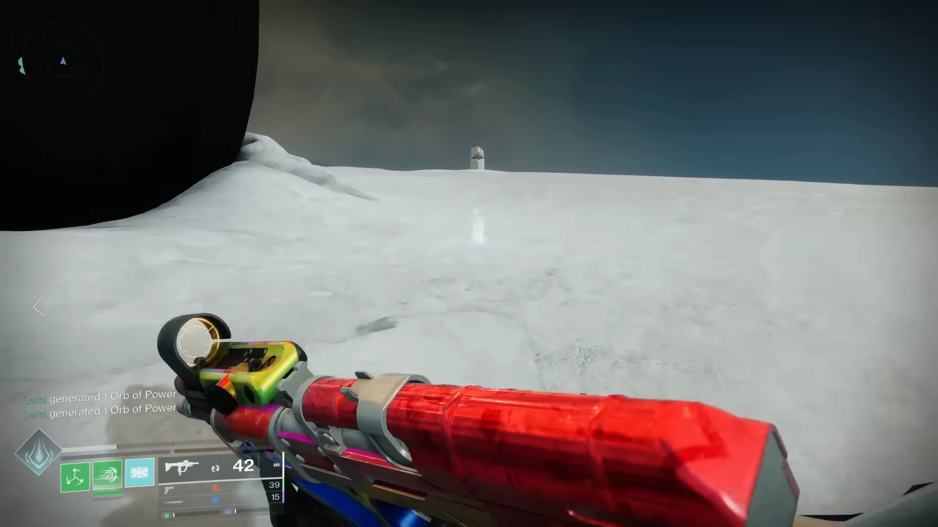 The Anchor 2 placement hologram on the white dune right of raid spawn.