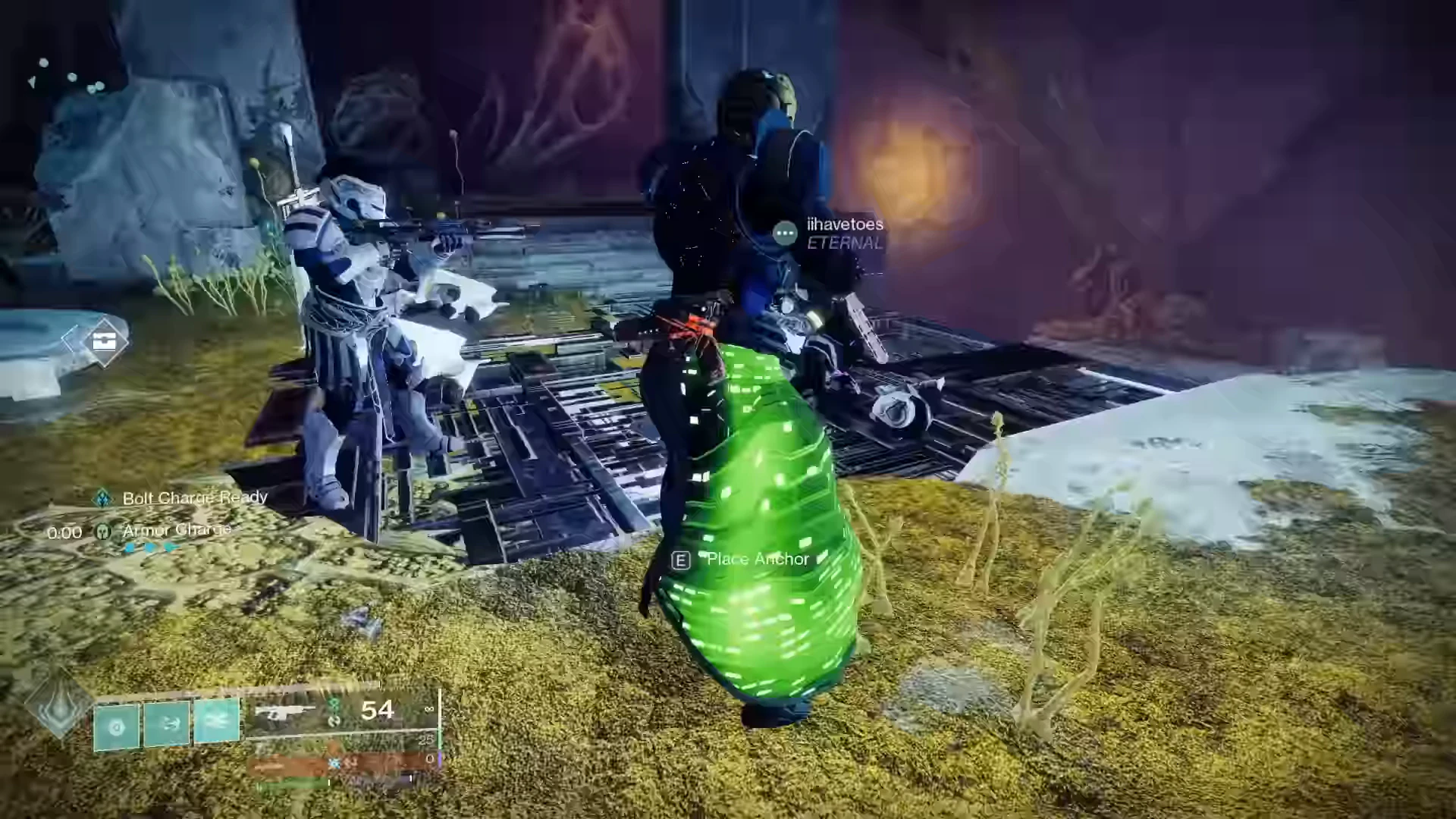 After Iatros dies, the Anchor appears directly beside the reward chest.